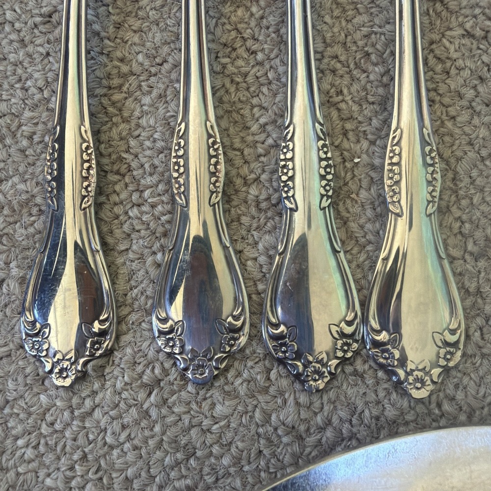 Lot of 12 Wm A Rogers Oneida LTD Mansfield Amadeus Deluxe Stainless Flatware EUC - Picture 6 of 14
